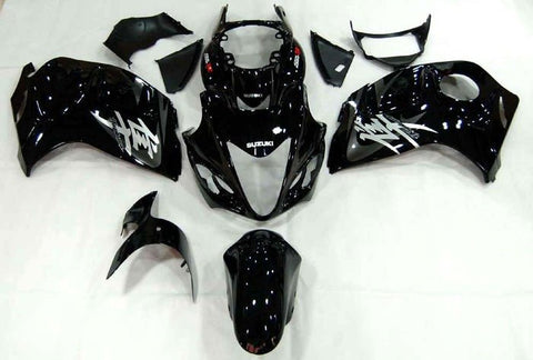 Suzuki GSX1300R Hayabusa (2008-2020) Black, Silver, Gray Fairings at KingsMotorcycleFairings.com