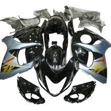 Suzuki GSX1300R Hayabusa Fairings (2008-2020) Black, Silvery Blue, Gold at KingsMotorcycleFairings.com