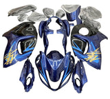 Suzuki GSX1300R Hayabusa (2008-2020) Blue, Black, Light Blue, Gold Fairings at KingsMotorcycleFairings.com
