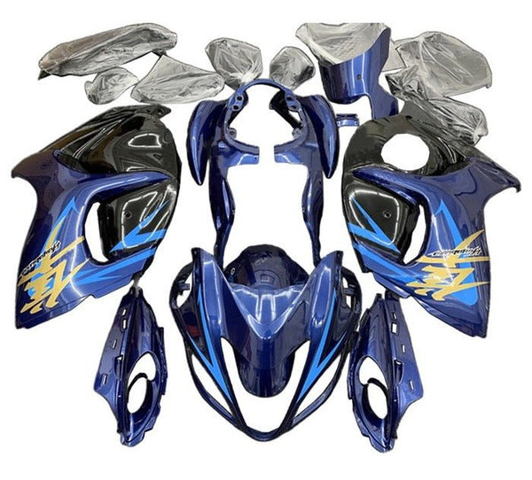 Suzuki GSX1300R Hayabusa (2008-2020) Blue, Black, Light Blue, Gold Fairings at KingsMotorcycleFairings.com