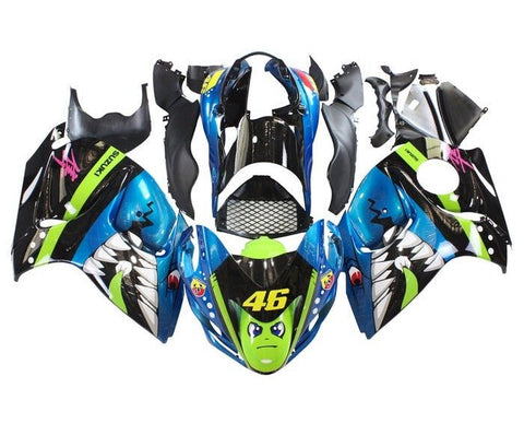 Suzuki GSX1300R Hayabusa (2008-2020) Blue, Green, Shark Fairings at KingsMotorcycleFairings.com