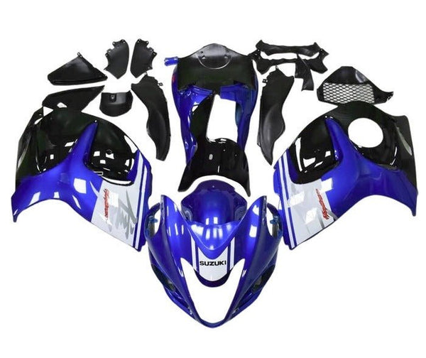 Suzuki GSX1300R Hayabusa (2008-2020) Blue, White, Black, Red Fairings at KingsMotorcycleFairings.com