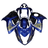 Suzuki GSX1300R Hayabusa (2008-2020) Blue, White, Gold Fairings at KingsMotorcycleFairings.com