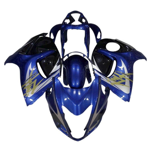 Suzuki GSX1300R Hayabusa (2008-2020) Blue, White, Gold Fairings at KingsMotorcycleFairings.com