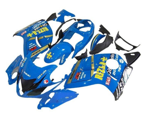 Suzuki GSX1300R Hayabusa (2008-2020) Blue, Yellow Rizla Fairings at KingsMotorcycleFairings.com