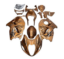 Suzuki GSX1300R Hayabusa (2008-2020) Bronze, Black Flames Fairings at KingsMotorcycleFairings.com