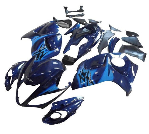 Suzuki GSX1300R Hayabusa (2008-2020) Dark Blue, Light Blue Fairings at KingsMotorcycleFairings.com