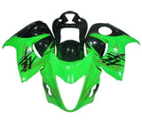 Suzuki GSX1300R Hayabusa (2008-2020) Lime Green, Black Fairings at KingsMotorcycleFairings.com
