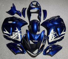 Suzuki GSX1300R Hayabusa (2008-2020) Navy Blue, White, Gray Fairings at KingsMotorcycleFairings.com
