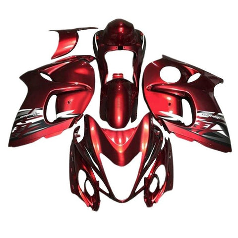 Suzuki GSX1300R Hayabusa (2008-2020) Red, Silver, White Fairings at KingsMotorcycleFairings.com