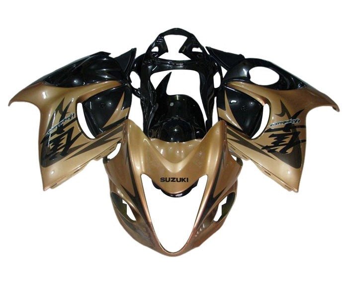 Suzuki GSX1300R Hayabusa Fairings (2008-2020) Tan Sand, Black at KingsMotorcycleFairings.com