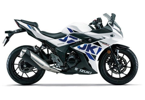 Suzuki GSX250R Fairings (2017-2021) White, Blue, Black at KingsMotorcycleFairings.com