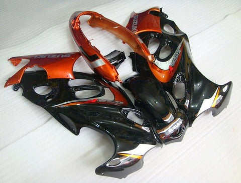 Suzuki GSX600F Katana Fairings (1998-2006) Black, Orange, Silver at KingsMotorcycleFairings.com