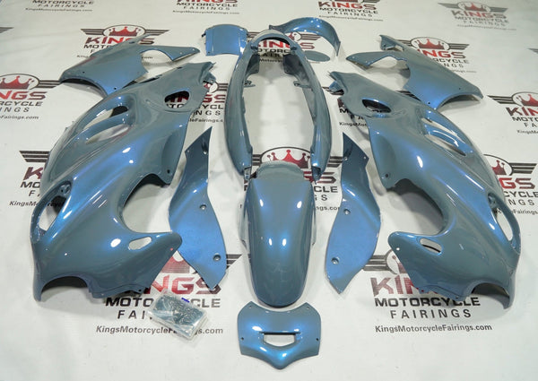 Suzuki GSX600F Katana Fairings (1998-2006) Gray, Blue Chameleon at KingsMotorcycleFairings.com