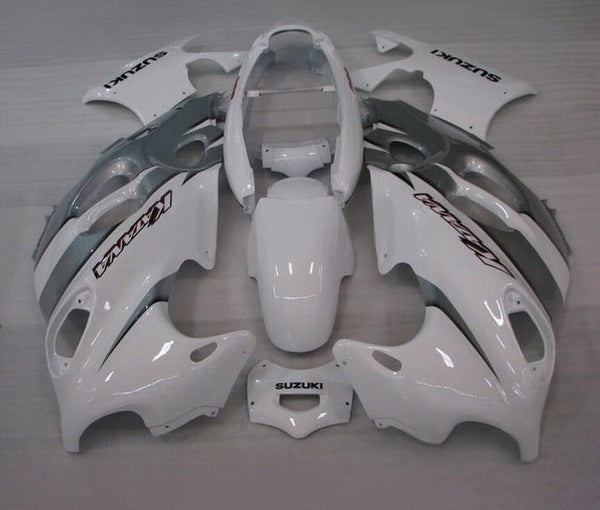 Suzuki GSX600F Katana Fairings (1998-2006) White, Gray at KingsMotorcycleFairings.com