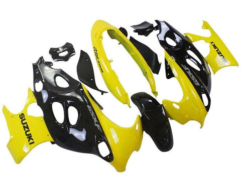 Suzuki GSX600F Katana Fairings (1998-2006) Yellow, Black from KingsMotorcycleFairings.com