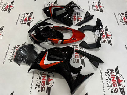 Suzuki GSX650F Fairings (2007-2015) Black, Candy Orange, Silver at KingsMotorcycleFairings.com