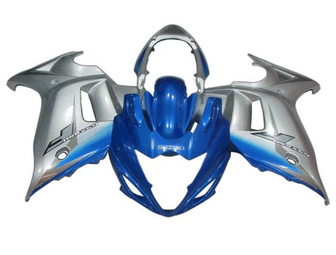 Suzuki GSX650F Fairings (2007-2015) Blue, Silver at KingsMotorcycleFairings.com