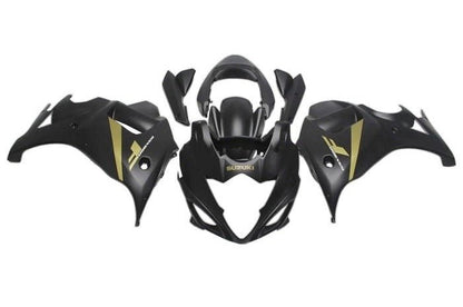 Suzuki GSX650F Fairings (2007-2015) Matte Black, Gold at KingsMotorcycleFairings.com