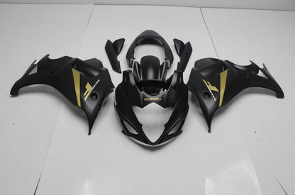 Suzuki GSX650F Fairings (2007-2015) Matte Black, Gold at KingsMotorcycleFairings.com