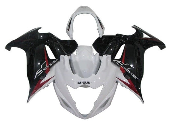 Suzuki GSX650F Fairings (2007-2015) White, Black, Red at KingsMotorcycleFairings.com