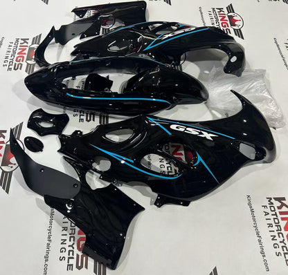 Suzuki GSX750F Katana Fairing Kit (1998-2006) Black, Blue Pinstripe at KingsMotorcycleFairings.com
