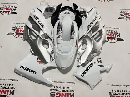 Suzuki GSX750F Katana Fairing Kit (1998-2006) White, Gray, Black, Red at KingsMotorcycleFairings.com