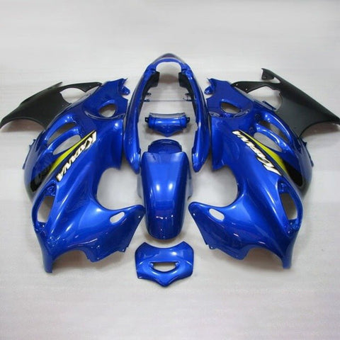 Suzuki GSX750F Katana Fairings (1998-2006) Blue, Black, White, Yellow at KingsMotorcycleFairings.com