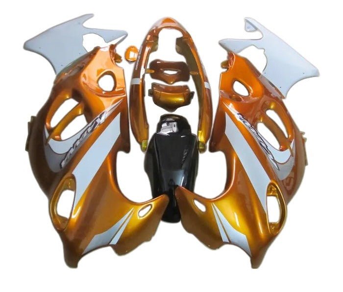 Suzuki GSX750F Katana Fairings (1998-2006) Orange, White at KingsMotorcycleFairings.com