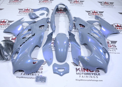 Suzuki GSX750F Katana Fairings (1998-2006) Pearl Gray, Blue Chameleon at KingsMotorcycleFairings.com