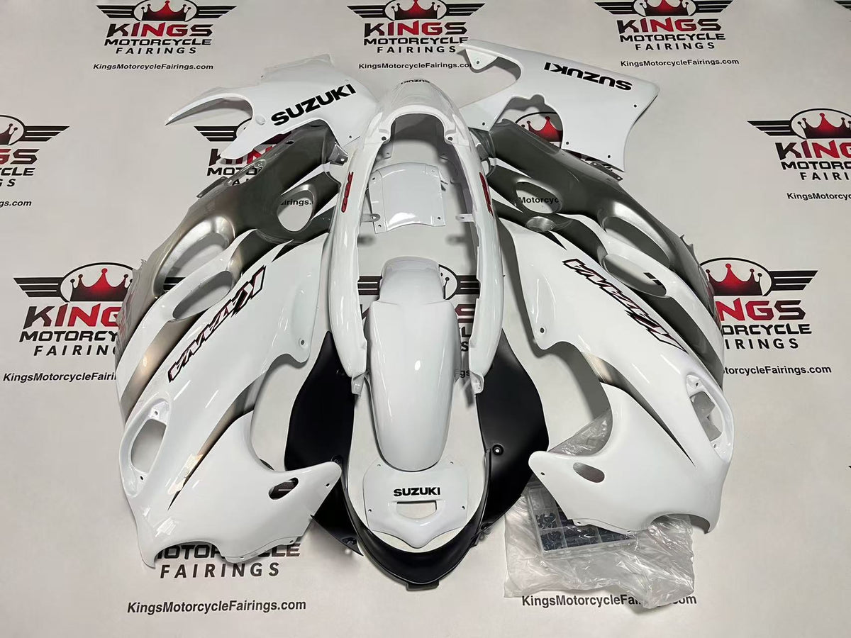 Suzuki GSX750F Katana Fairings (1998-2006) White, Gray, Black, Red at KingsMotorcycleFairings.com
