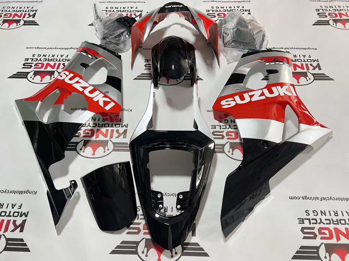 Suzuki GSXR1000 Fairing Kit (2003-2004) Silver, Red, Black, White at KingsMotorcycleFairings.com