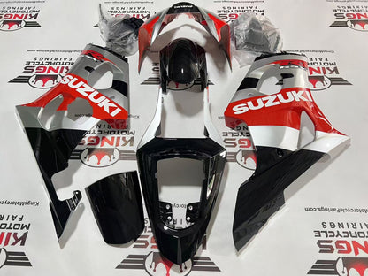 Suzuki GSXR1000 Fairing Kit (2003-2004) Silver, Red, Black, White at KingsMotorcycleFairings.com