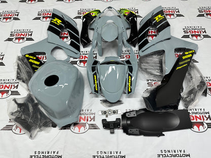 Suzuki GSXR1000 Fairing Kit (2005-2006) Gray, Neon Yellow, Black from KingsMotorcycleFairings.com