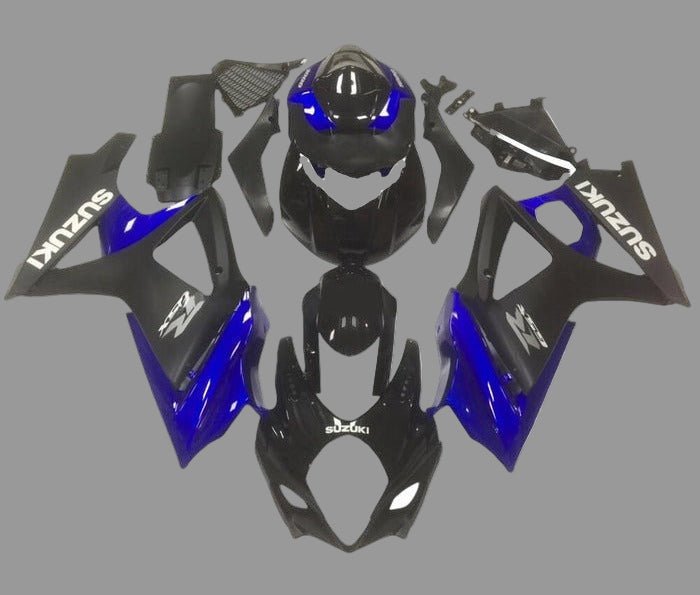 Suzuki GSXR1000 Fairings (2007-2008) Black, Blue, Matte Black, Gray from KingsMotorcycleFairings.com
