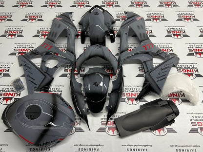 Suzuki GSXR1000 Fairing Kit (2007-2008) Gray, Black, Red, US Flag at KingsMotorcycleFairings.com