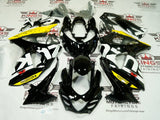Suzuki GSXR1000 Fairing Kit (2009-2016) Black, Yellow, White at KingsMotorcycleFairings.com