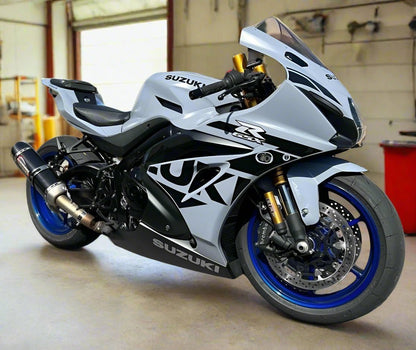 Suzuki GSXR1000 Fairing Kit (2017-2025) Matte Gray, Black, White at KingsMotorcycleFairings.com
