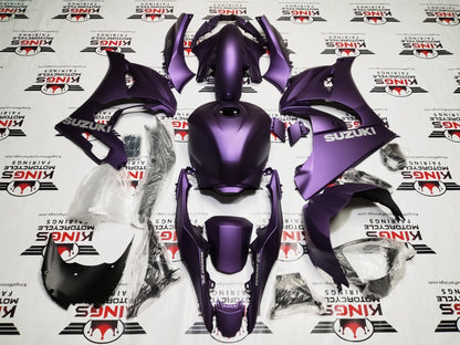 Suzuki GSXR1000 Fairing Kit (2017-2025) Matte Purple, Gray at KingsMotorcycleFairings.com