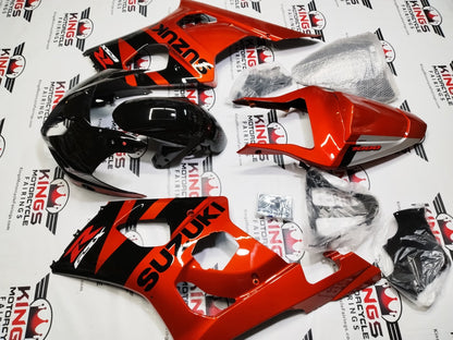 Suzuki GSXR1000 Fairing Set (2003-2004) Black, Burnt Orange at KingsMotorcycleFairings.com