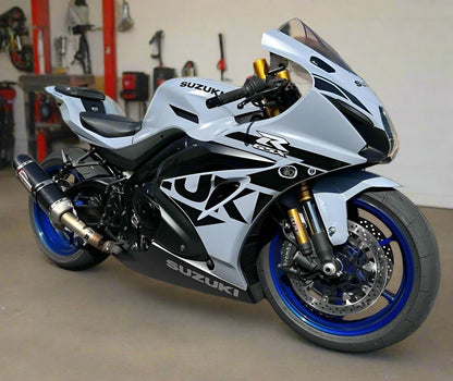 Suzuki GSXR1000 Fairing Set (2017-2025) Matte Gray, Black, White at KingsMotorcycleFairings.com