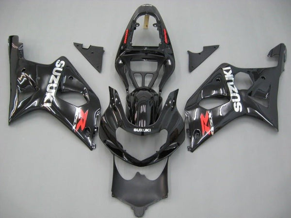 Suzuki GSXR1000 Fairings (2000-2002) Black, Chrome, Red at KingsMotorcycleFairings.com