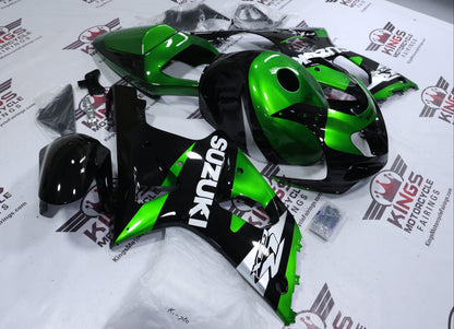 Suzuki GSXR1000 Fairings (2000-2002) Black, Green, White at KingsMotorcycleFairings.com