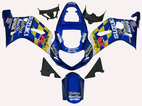 Suzuki GSXR1000 Fairings (2000-2002) Blue, White Motul at KingsMotorcycleFairings.com