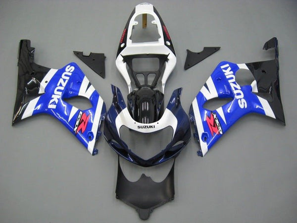 Suzuki GSXR1000 Fairings (2000-2002) Blue, White, Dark Blue, Black at KingsMotorcycleFairings.com