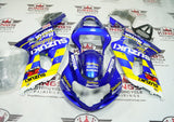 Suzuki GSXR 1000 Fairings (2000-2002) Blue, Yellow Movistar at KingsMotorcycleFairings.com
