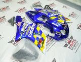 Suzuki GSXR1000 Fairings (2000-2002) Blue, Yellow Movistar at KingsMotorcycleFairings.com