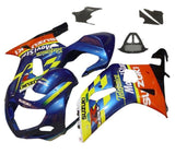 Suzuki GSXR1000 Fairings (2000-2002) Blue, Yellow Telefonica at KingsMotorcycleFairings.com