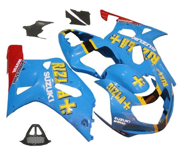 Suzuki GSXR1000 Fairings (2000-2002) Blue, Yellow, Red, Rizla at KingsMotorcycleFairings.com
