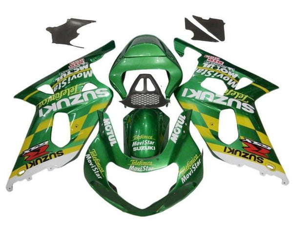Suzuki GSXR1000 Fairings (2000-2002) Green, White Motul at KingsMotorcycleFairings.com